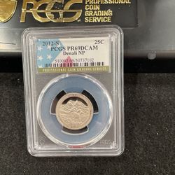 2012 S Gem Proof Denali NP Quarter Graded At PR69 With A Deep Cameo D-6