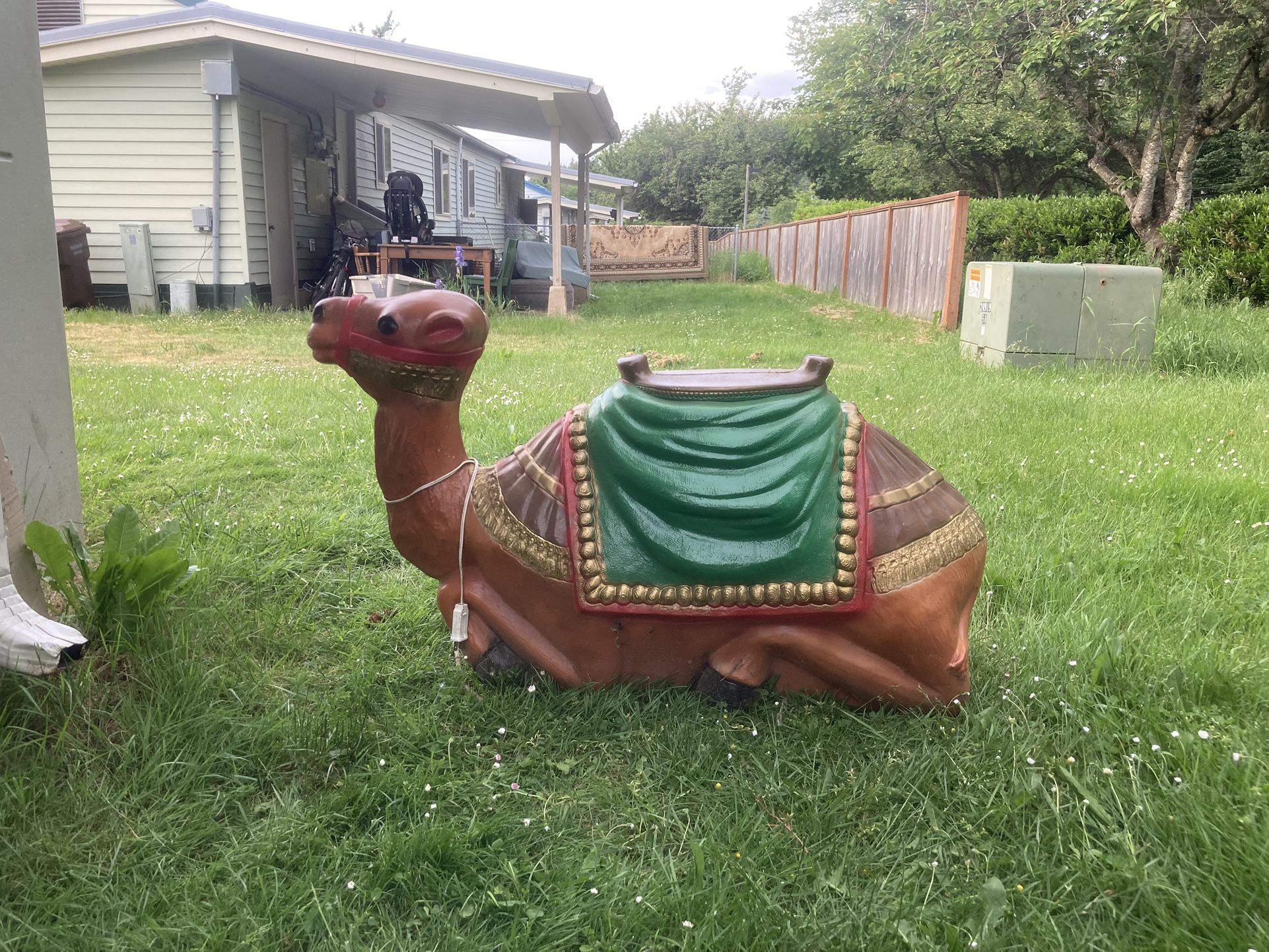 Vintage Blow Mold Nativity Camel