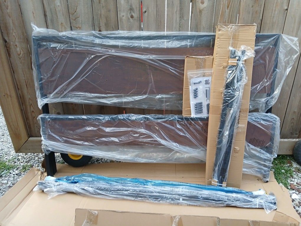 New Sturdy Queen Bed Frame, No Box Spring Needed.