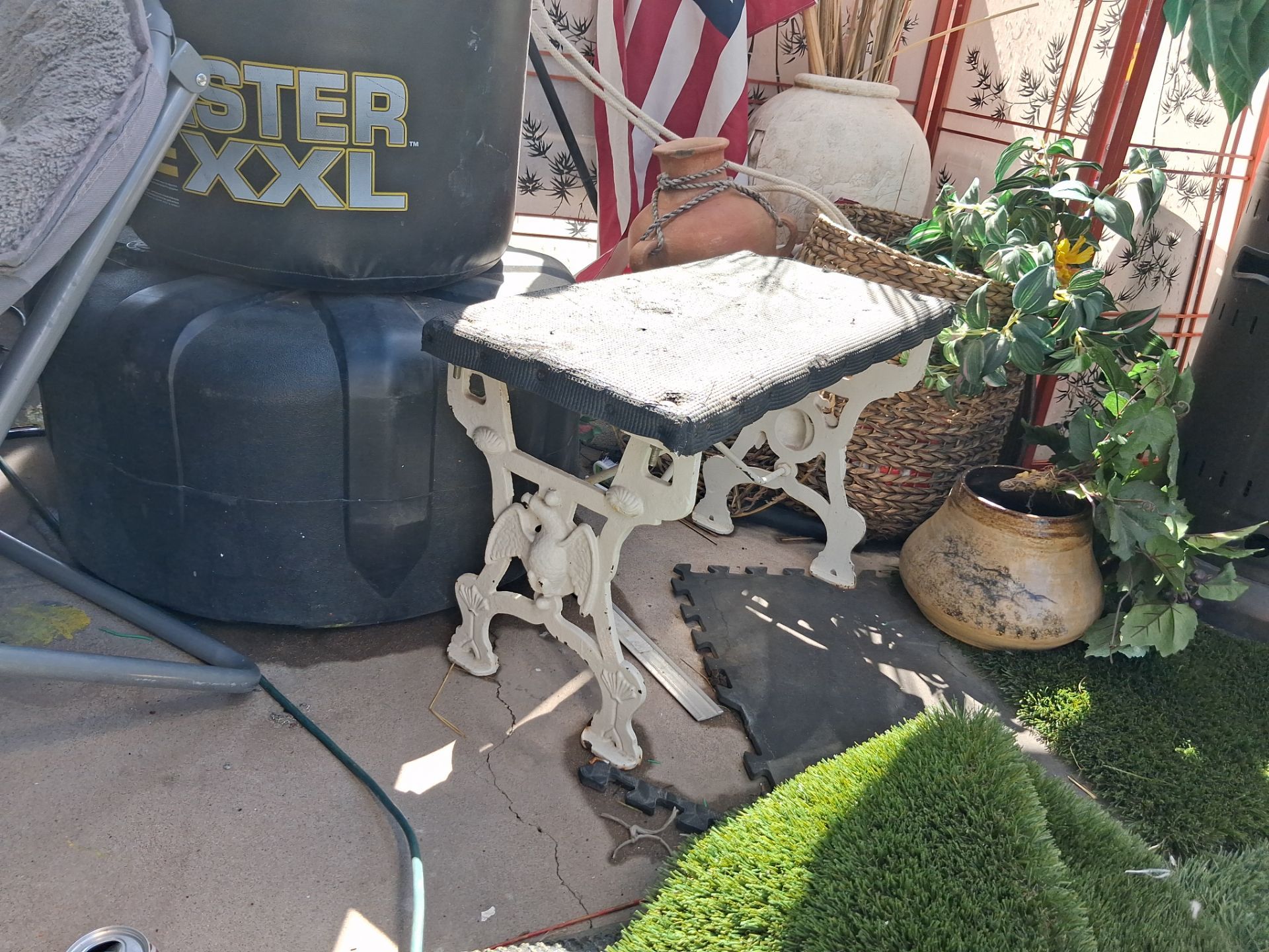 Cast iron bench vintage