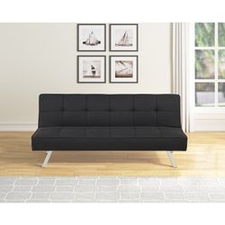 Brand New 68"×38" Black/Gray/Brown Sofa Futon