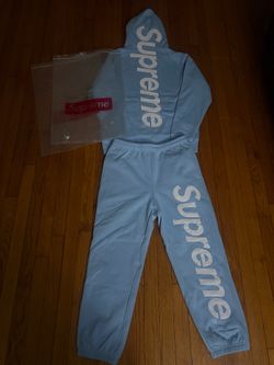 Light blue supreme tracksuit
