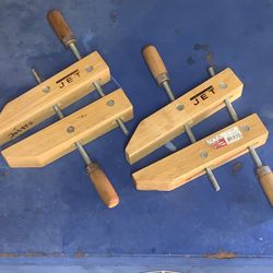 Jet 10” Adjustable Hand Screw Wood Clamping Tool Lot Of 2