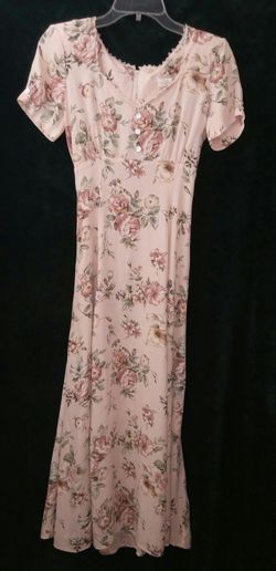 Peach foral dress
