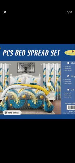 5Pcs Bed Spread