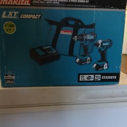 Makita Drill Impact With Batteries 