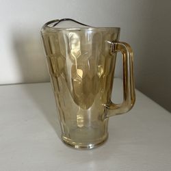 Vintage Iridescent Glass Pitcher