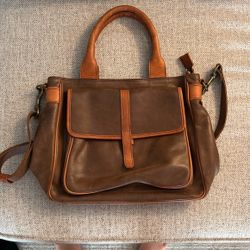 Genuine Leather Guate Tote Bag