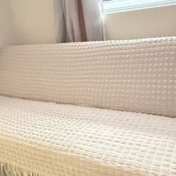 Armless Convertible Futon Sofa Bed | Click Clack | Twin Sleeper