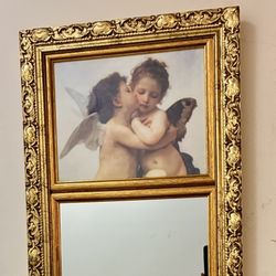 Trumeau Mirror With Cherubs