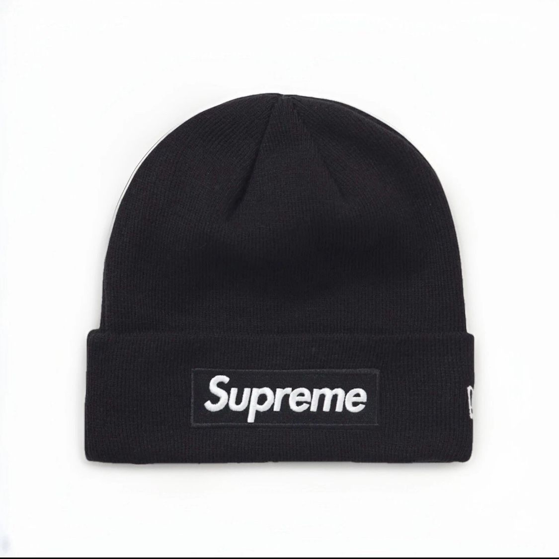 NEW Supreme New Era Box Logo Beanie Black FW21BN9 One Size