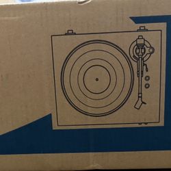 Denon DP-300F Automatic belt-drive turntable with pre-mounted cartridge and built-in phono preamp