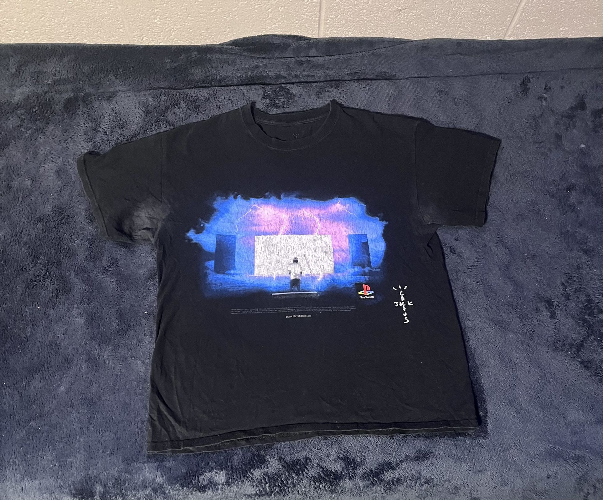Travis Scott Cactus Jack x PlayStation PS5 Promo T-Shirt | Rare Collab