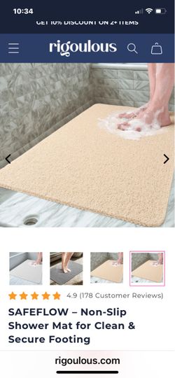 Rigoulous SAFEFLOW Non-Slip Shower Mat