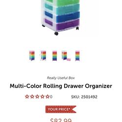 Multi-Color Rolling Drawer Organizer
