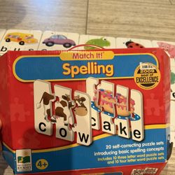 Match It Spelling Puzzle 