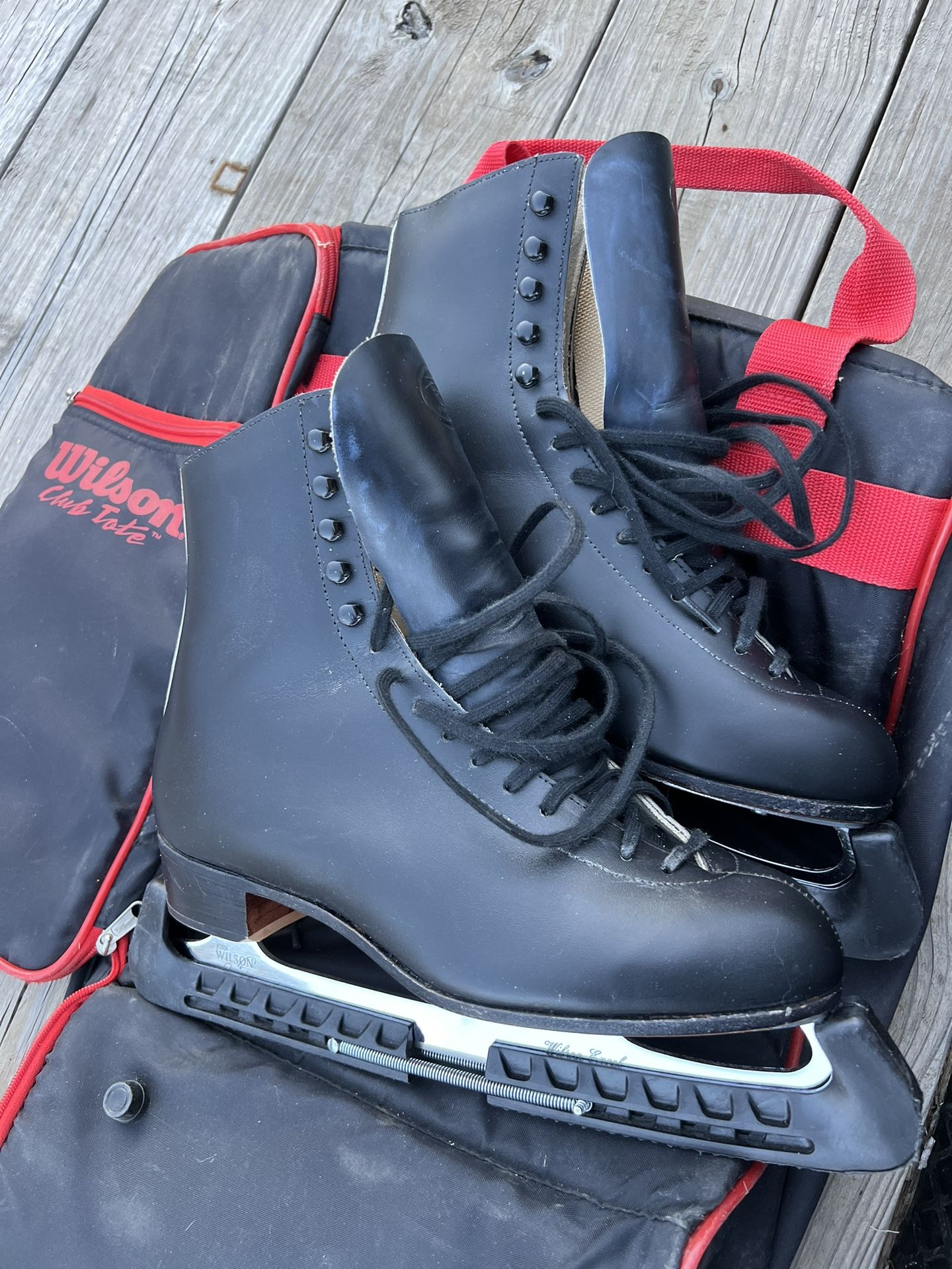 Ridell 9-1/2 Leathers Wilson Excel Blade Ice skates