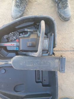Chainsaw 16 inch blade only $45 bucks extra chain and case gas operated
