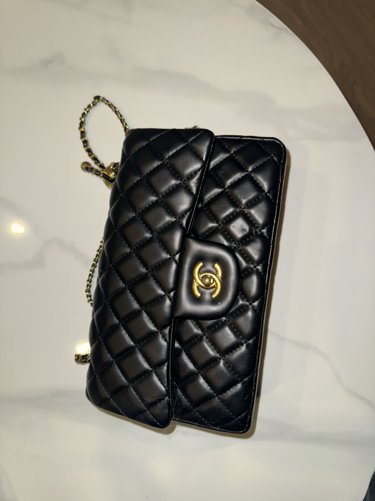 Black Leather Purse