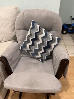 Rocking Chair With Footrest