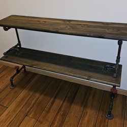Industrial Style Accent Table