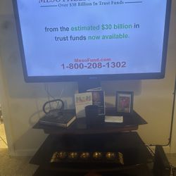 Smart Google T.v $325 Leather Futon $175 PRICE IS SOLID