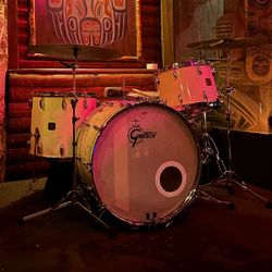 Vintage Gretsch USA Stop Sign Badge Drum Set – 24/13/14/18 + 14/15 Concert Toms