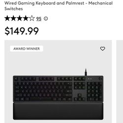 Logitech Gaming Keyboard G513 Carbon