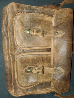 Leather satchel