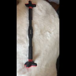 Horizontal Pull UpBar for Doorway, Adjustable Push Up Door Bar at Home Office Gym Upper Body Workout Bar No Drilling Fitness Tool, Load 200kg, 110-140