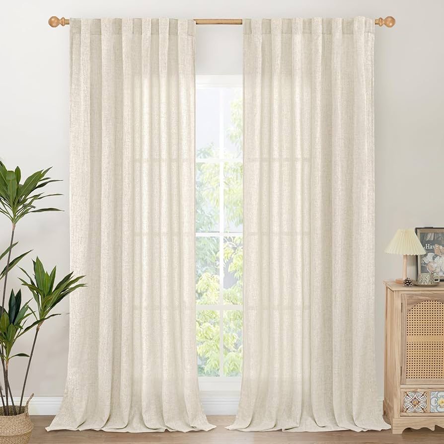 2 panels Linen Curtains 40×102
