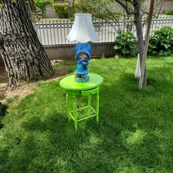 Holly Hobby Vintage Lamp With Table 