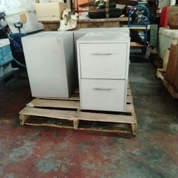 Formica Grey Color 2 Drawer Letter Size File Cabinets