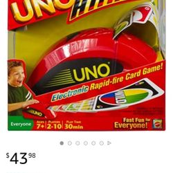 UNO ATTACK! Card Game with Random Shooter for 2 To 10 Players Ages 7 Years and Older. Brand new. 