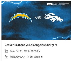 LA Chargers v. Denver Broncos