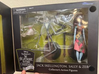 Diamond Select Toys: The Nightmare Before Christmas 25th Anniversary Jack Skellington, Sally & Zero