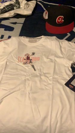 Naruto Shippuden Sakura team liquid new with tags Anime Adult mens T-shirt size xtra small unisex  color white and pink