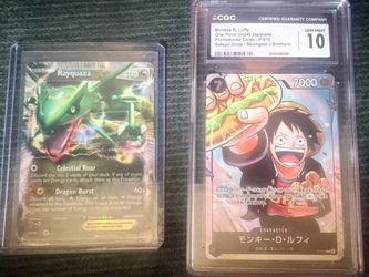 One piece promo & Pokemon card