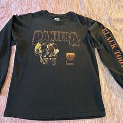 Pantera Long Sleeve Black Tooth Large Vintage Shirt