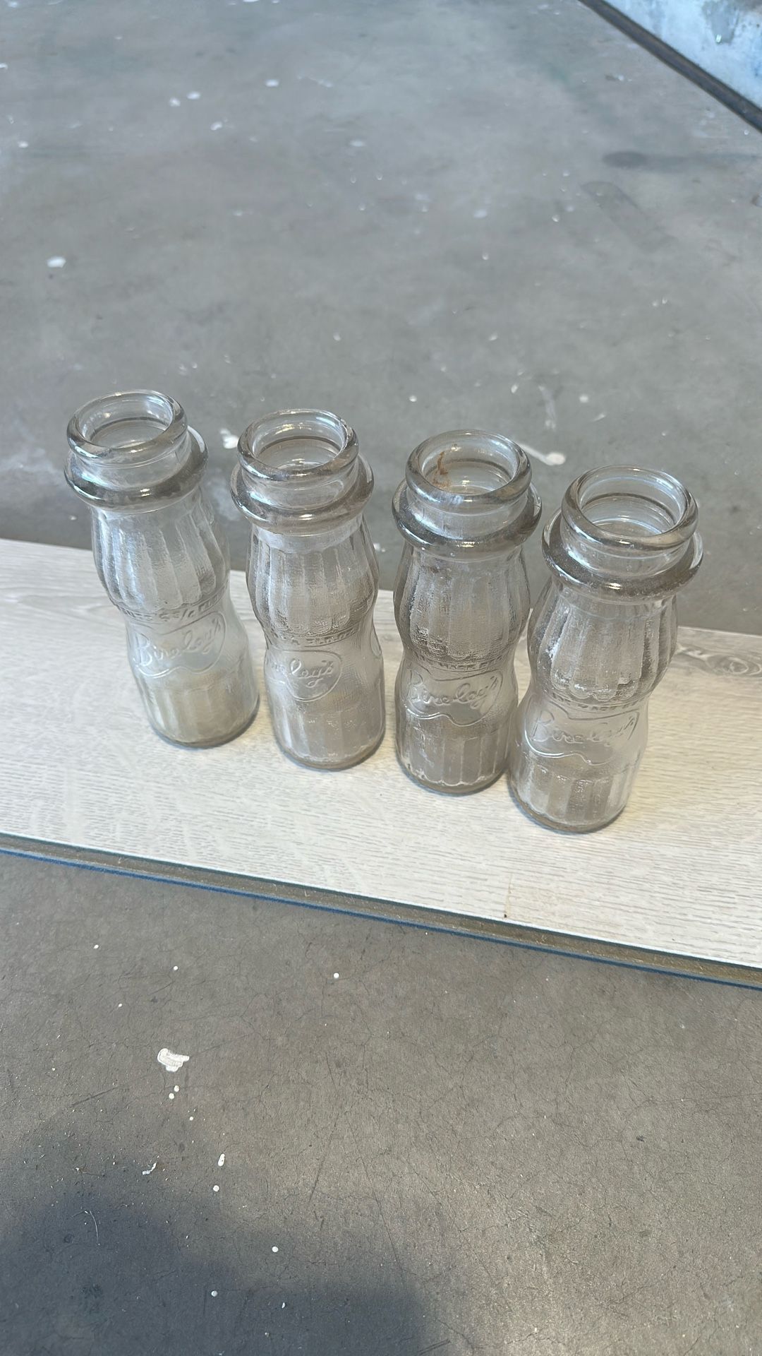 4 Old Bireleys Soda Bottles