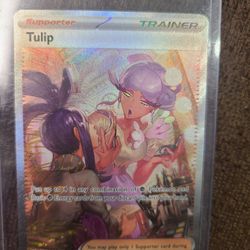 Tulip Trainer Pokemon Card