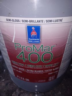 5 gallons Interior Semigloss White Paint