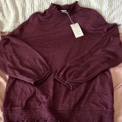 New With Tags Maroon Blouse