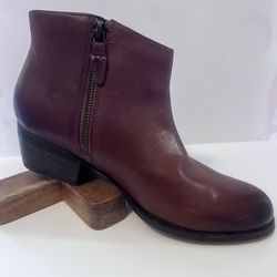 Clarks Brown Leather Booties
