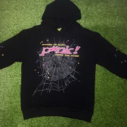 Black Pink Spider Hoodie XL