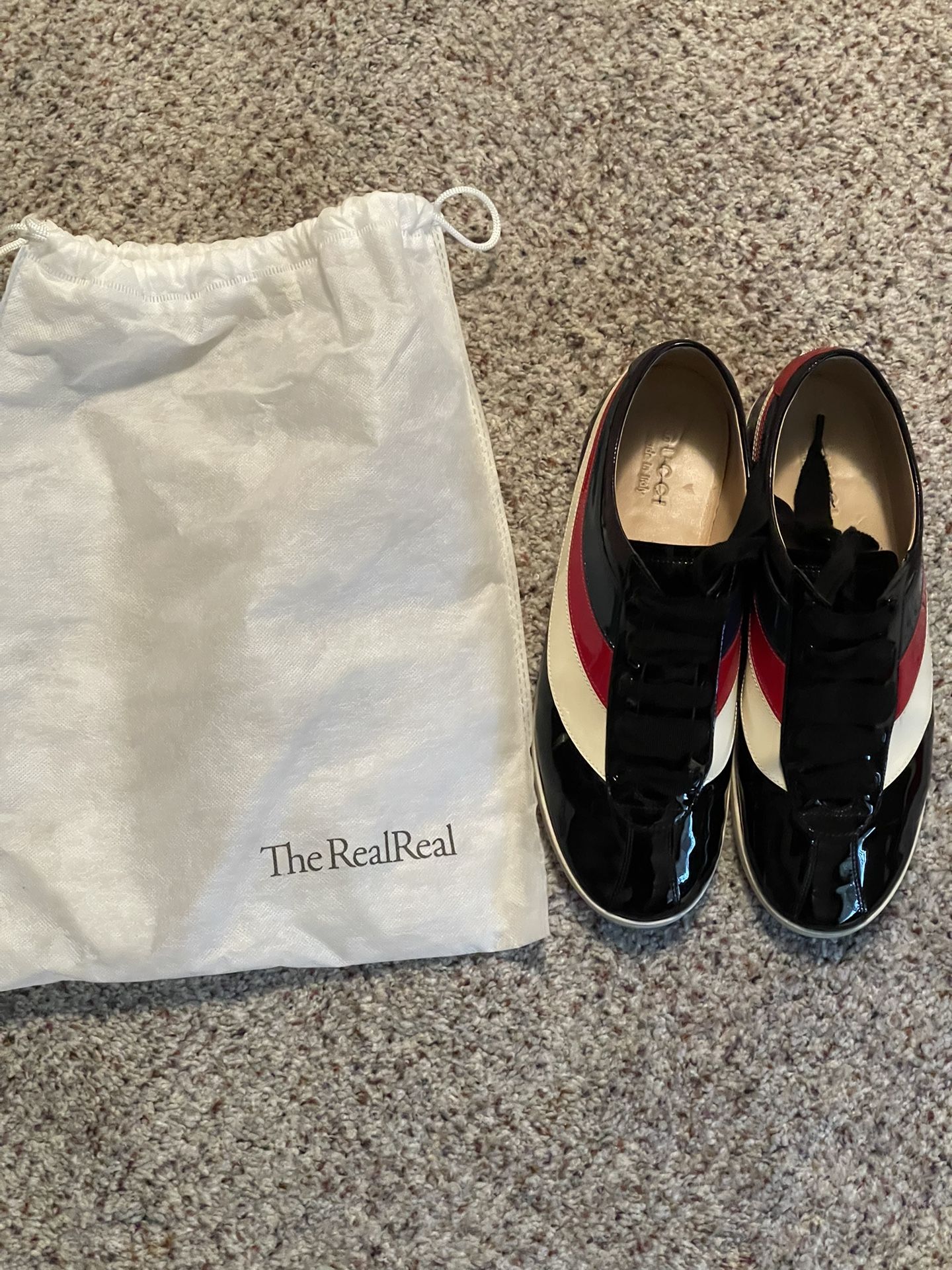 Gucci Falacer Web Sneakers Sz 10 Men’s 2018