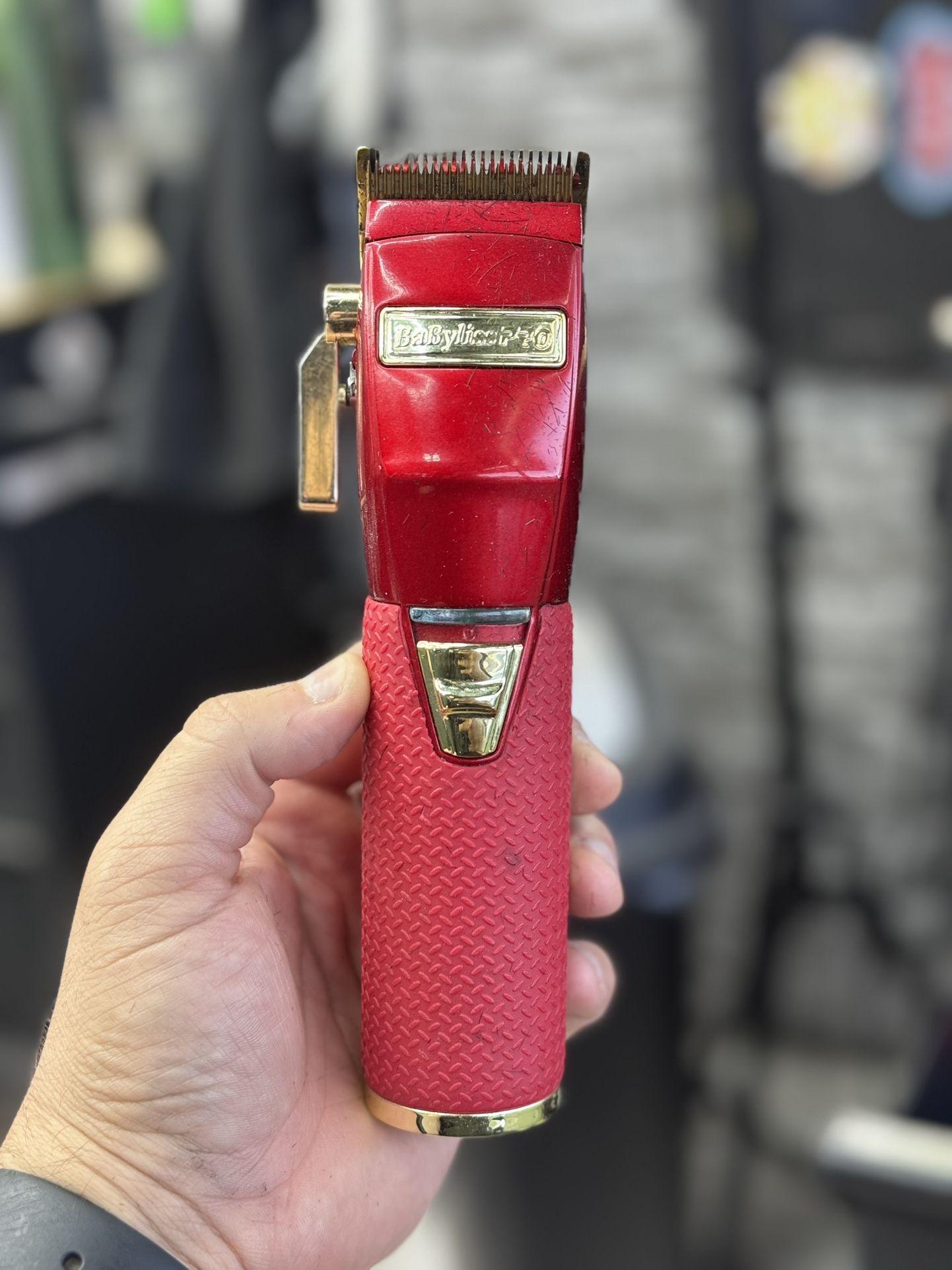 Red Babyliss With Stand Up Charging Port