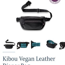 Kibou Vegan leather diaper Bag 