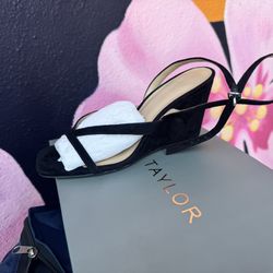 New Suede Sling Back wedge Size 5.5 