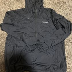 Columbia Black Windbreaker Size M
